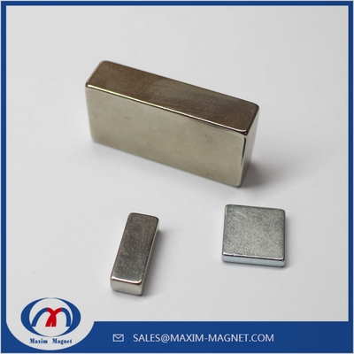 China N35 N38 N45 N48 N50 N52 Small and large Block Neodymium magnets from MaximMAGNET supplier