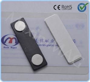 China Cost-effective high quality plastic magnetic name badge with 2-piece disc magnet supplier