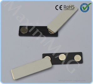 Hot selling Plastic Magnetic Badge Holders with 3 disc neodymium magnets supplier