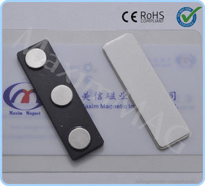 Hot selling Plastic Magnetic Badge Holders with 3 disc neodymium magnets supplier