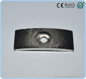 High quality NdFeB arc shaped neodymium magnets with countersunk hole supplier